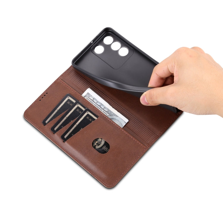 For vivo S16e AZNS Magnetic Calf Texture Flip Leather Phone Case