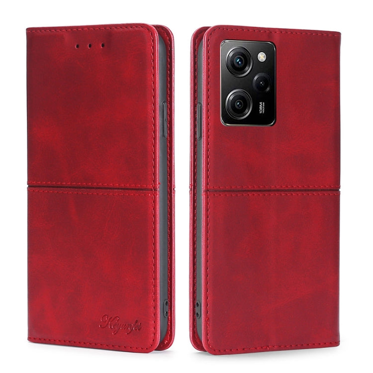 For Xiaomi Poco X5 Pro / Redmi Note 12 Pro Speed Cow Texture Magnetic Horizontal Flip Leather Phone Case
