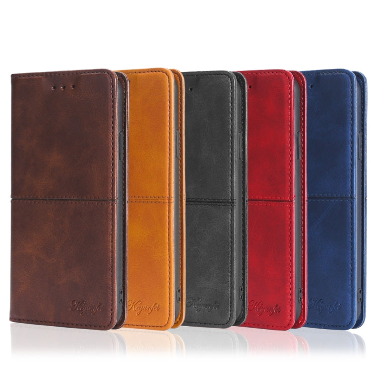 For Honor X9a 5G Cow Texture Magnetic Horizontal Flip Leather Phone Case