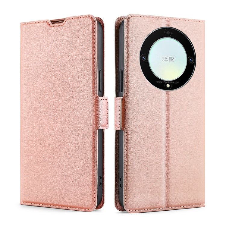 For Honor X9a 5G Ultra-thin Voltage Side Buckle Horizontal Flip Leather Phone Case