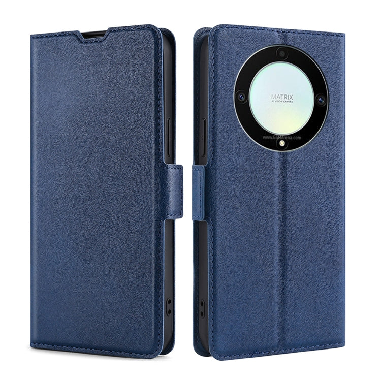 For Honor X9a 5G Ultra-thin Voltage Side Buckle Horizontal Flip Leather Phone Case