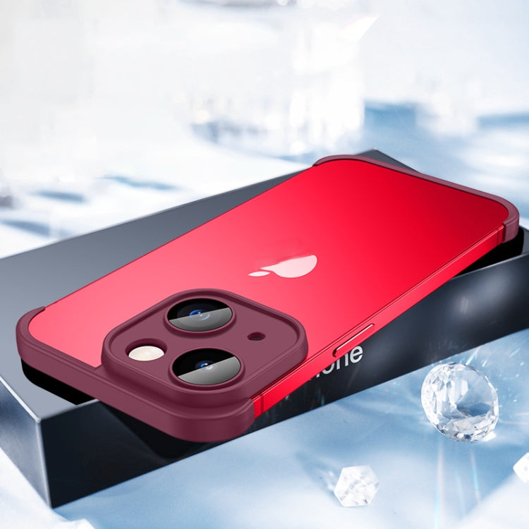 For iPhone 14 Plus Four Corners + Camera TPU Phone Protective Frame