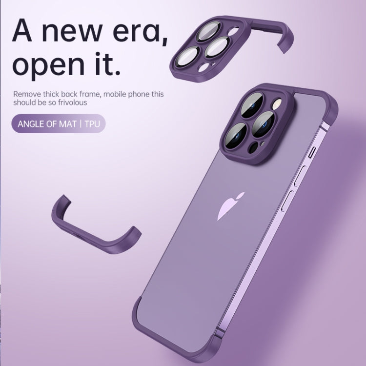 For iPhone 13 Pro Four Corners + Camera TPU Phone Protective Frame