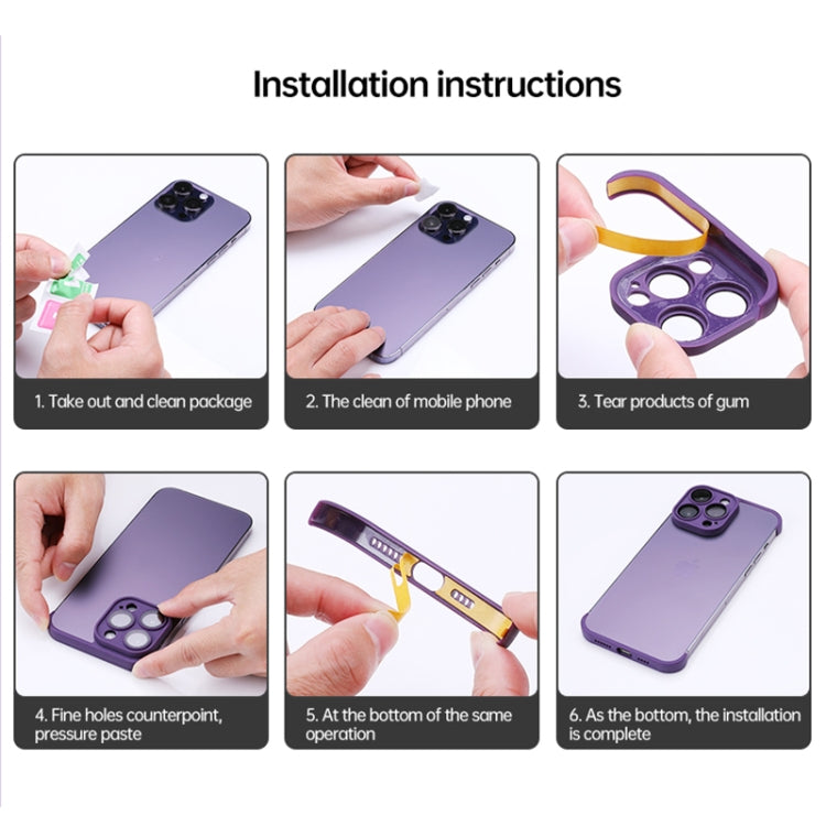 For iPhone 13 Pro Four Corners + Camera TPU Phone Protective Frame