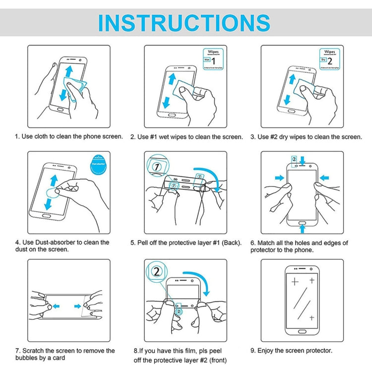 For Kyocera Android One S10 10pcs 0.26mm 9H 2.5D Tempered Glass Film
