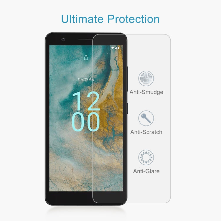 For Nokia C02 50pcs 0.26mm 9H 2.5D Tempered Glass Film