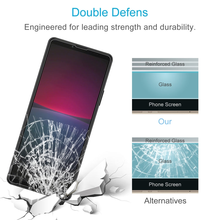 For Sony Xperia 10 V 50pcs 0.26mm 9H 2.5D Tempered Glass Film