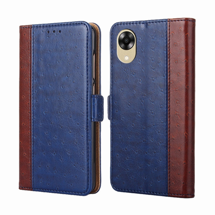 For OPPO A17k Ostrich Texture Flip Leather Phone Case