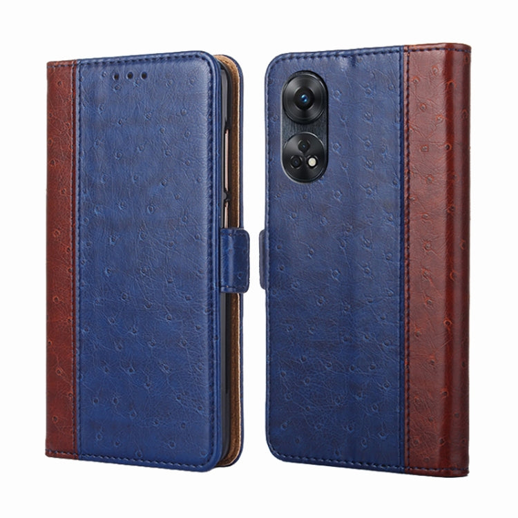 For OPPO Reno8 T 4G Ostrich Texture Flip Leather Phone Case