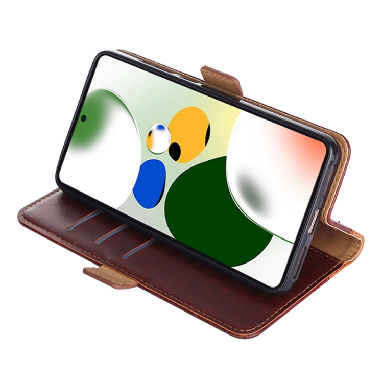 For Honor X9a 5G Ostrich Texture Flip Leather Phone Case
