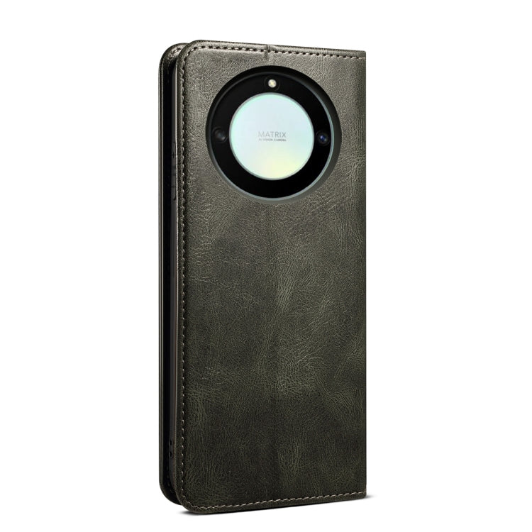 For Honor X40 Oil Wax Crazy Horse Texture Leather Phone Case