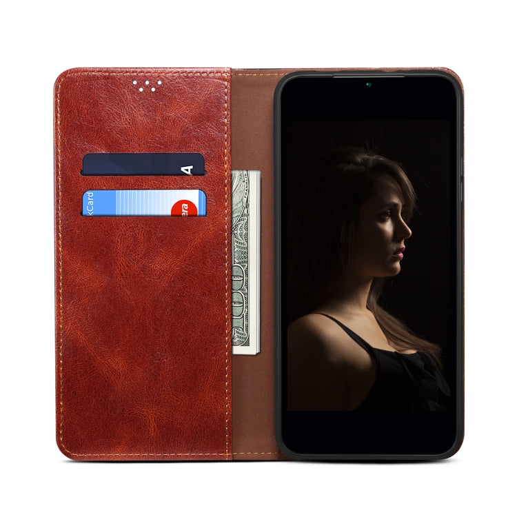 For Honor X40 Oil Wax Crazy Horse Texture Leather Phone Case