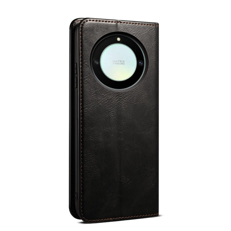 For Honor X40 Oil Wax Crazy Horse Texture Leather Phone Case