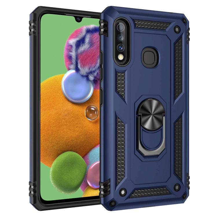 For Galaxy A70e Shockproof TPU + PC Protective Case with 360 Degree Rotating Holder
