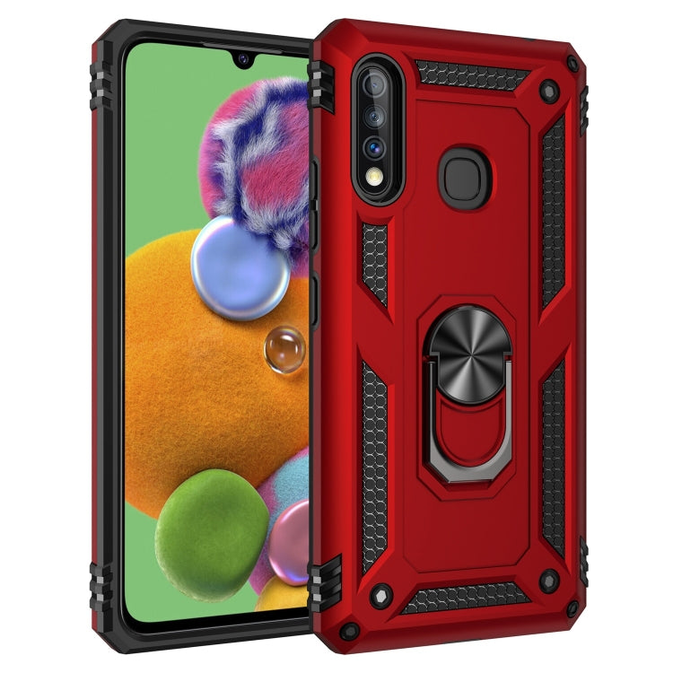 For Galaxy A70e Shockproof TPU + PC Protective Case with 360 Degree Rotating Holder
