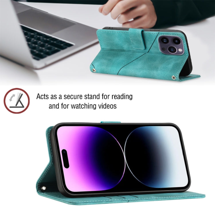 For iPhone 14 Pro Skin-feel Embossed Leather Phone Case