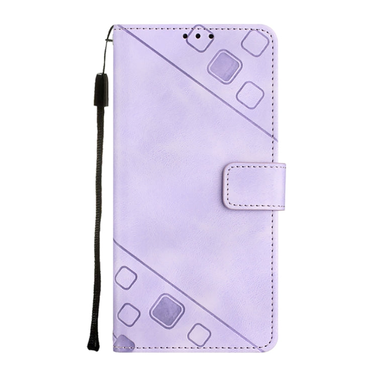 For iPhone 14 Pro Max Skin-feel Embossed Leather Phone Case