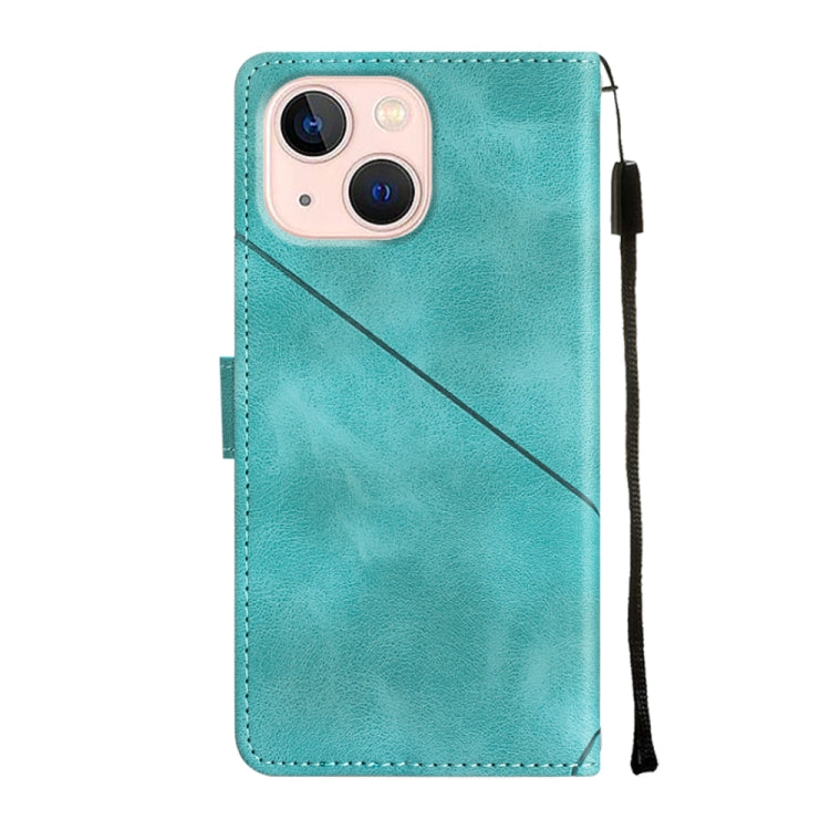 For iPhone 13 Skin-feel Embossed Leather Phone Case