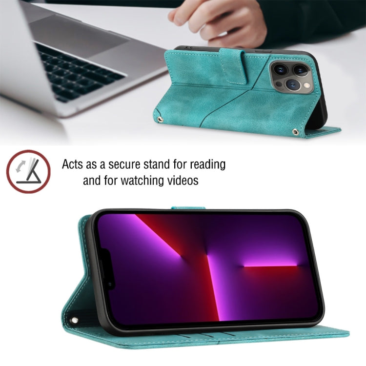 For iPhone 13 Pro Skin-feel Embossed Leather Phone Case