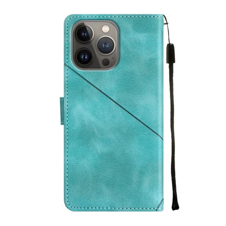 For iPhone 13 Pro Max Skin-feel Embossed Leather Phone Case