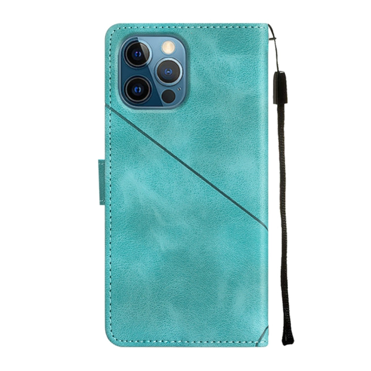For iPhone 12 Pro Max Skin-feel Embossed Leather Phone Case