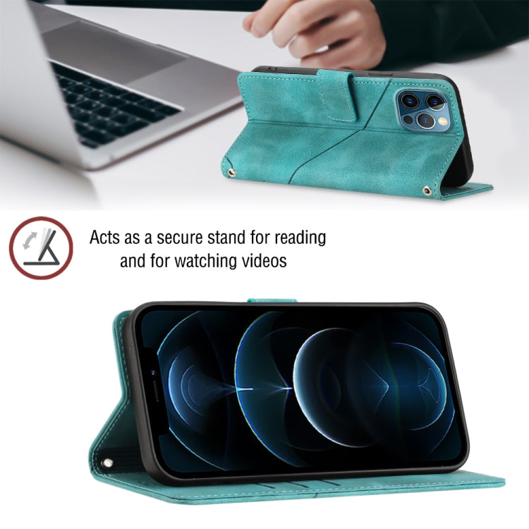 For iPhone 12 Pro Max Skin-feel Embossed Leather Phone Case
