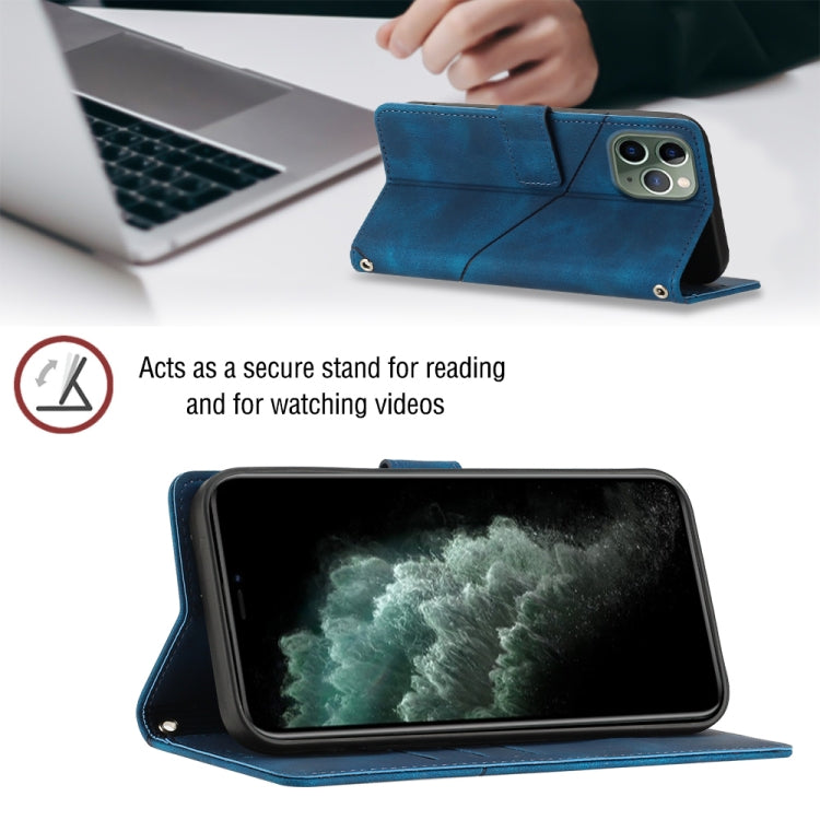 For iPhone 11 Pro Max Skin-feel Embossed Leather Phone Case