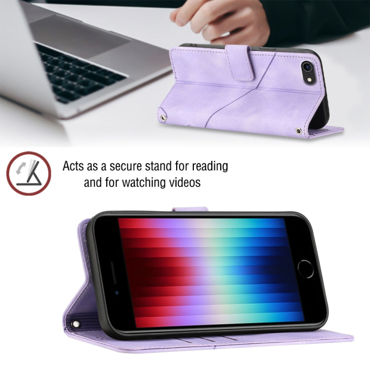 For iPhone SE 2022 / 2020 / 7 / 8 Skin-feel Embossed Leather Phone Case