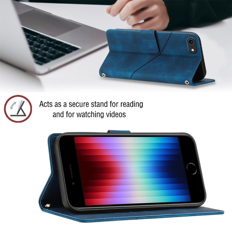 For iPhone SE 2022 / 2020 / 7 / 8 Skin-feel Embossed Leather Phone Case