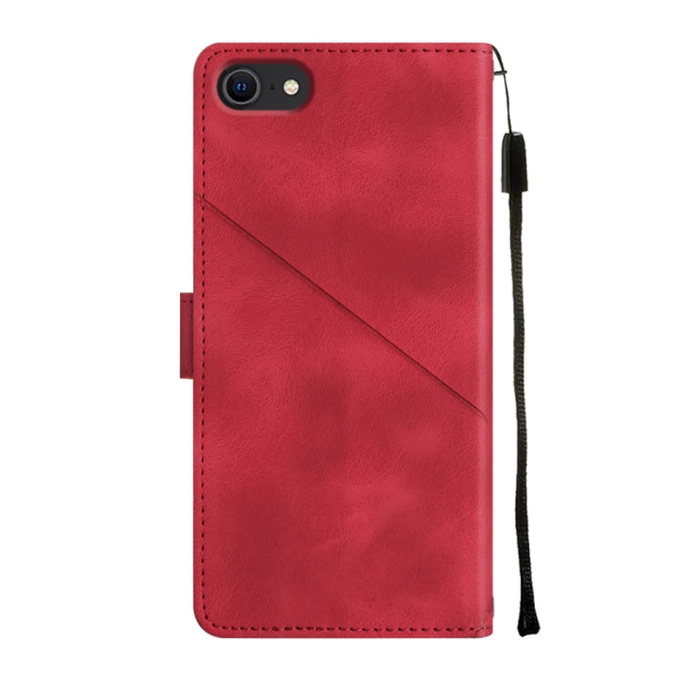 For iPhone SE 2022 / 2020 / 7 / 8 Skin-feel Embossed Leather Phone Case