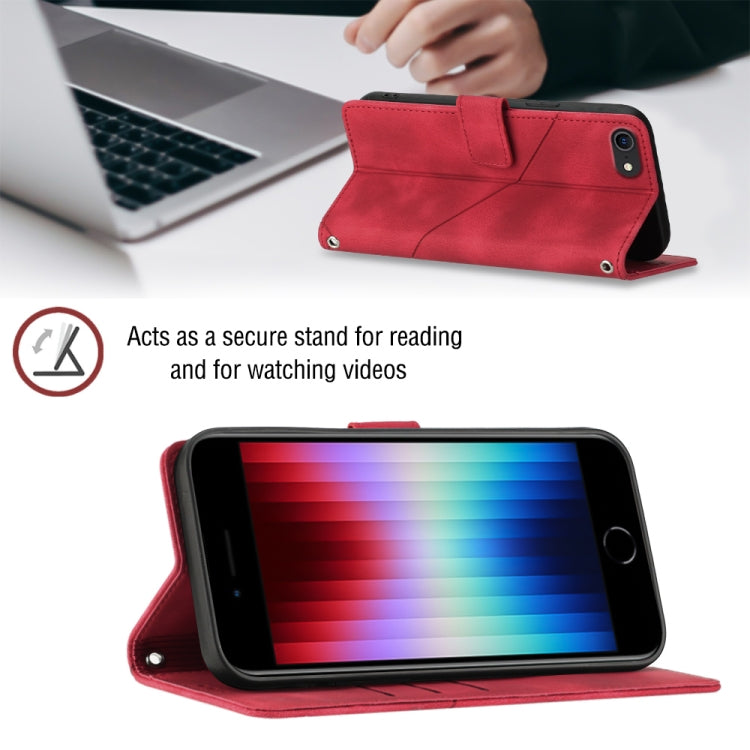 For iPhone SE 2022 / 2020 / 7 / 8 Skin-feel Embossed Leather Phone Case