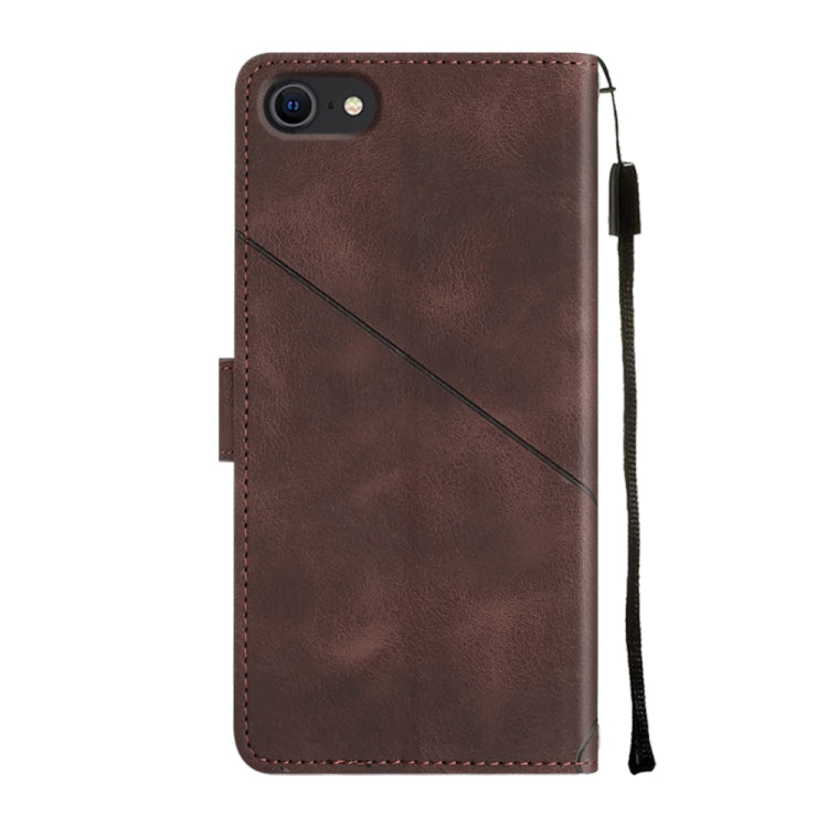 For iPhone SE 2022 / 2020 / 7 / 8 Skin-feel Embossed Leather Phone Case