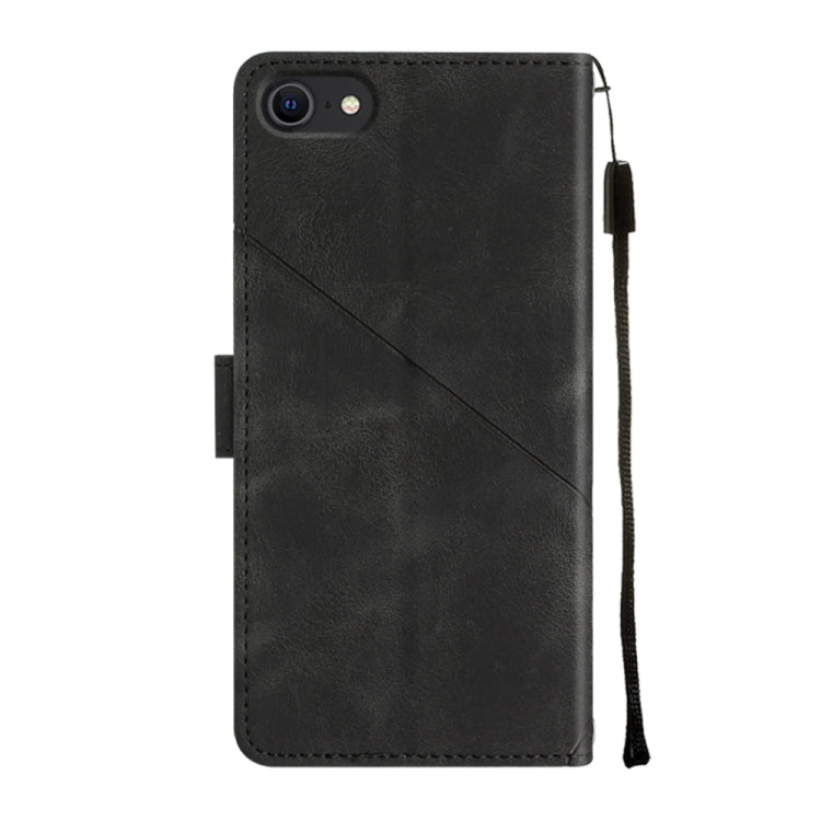 For iPhone SE 2022 / 2020 / 7 / 8 Skin-feel Embossed Leather Phone Case