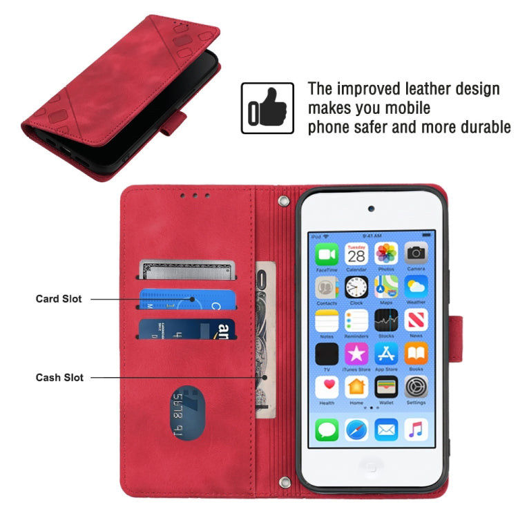 For iPod Touch 7 / Touch 6 Skin-feel Embossed Leather Phone Case