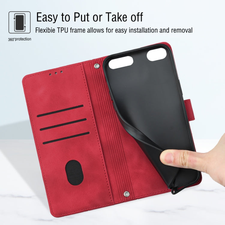 For iPod Touch 7 / Touch 6 Skin-feel Embossed Leather Phone Case