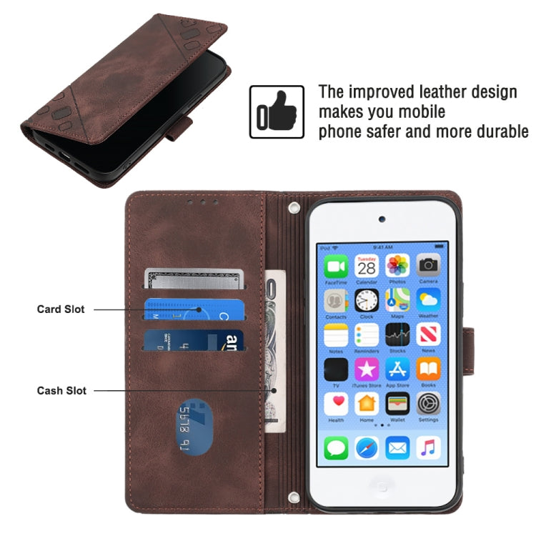For iPod Touch 7 / Touch 6 Skin-feel Embossed Leather Phone Case