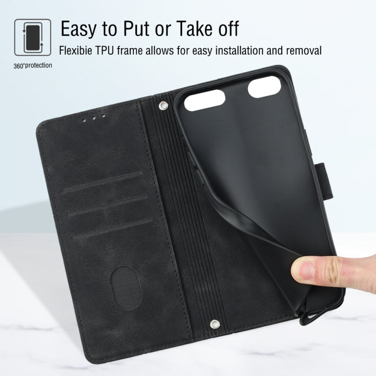 For iPod Touch 7 / Touch 6 Skin-feel Embossed Leather Phone Case