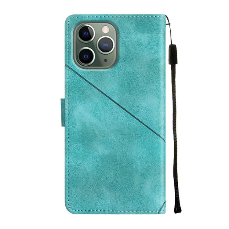 For iPhone 11 Pro Skin-feel Embossed Leather Phone Case