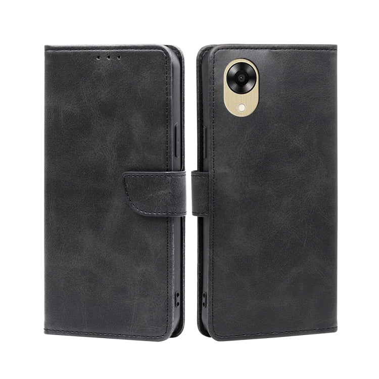 For OPPO A17k Calf Texture Buckle Flip Leather Phone Case