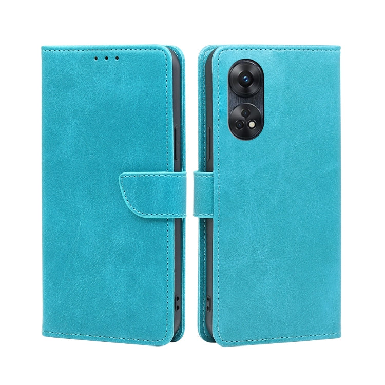 For OPPO Reno8 T 4G Calf Texture Buckle Flip Leather Phone Case