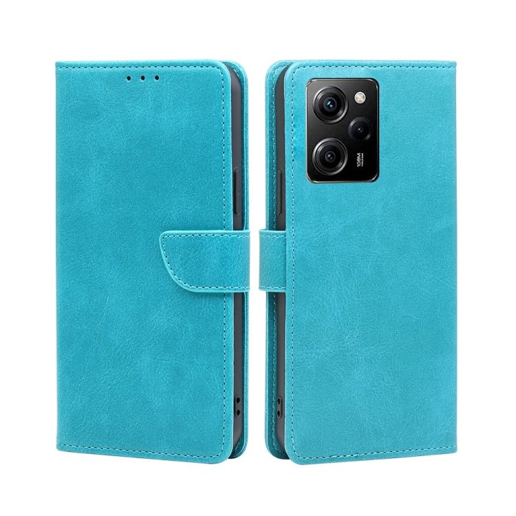 For Xiaomi Poco X5 Pro / Redmi Note 12 Pro Speed Calf Texture Buckle Flip Leather Phone Case