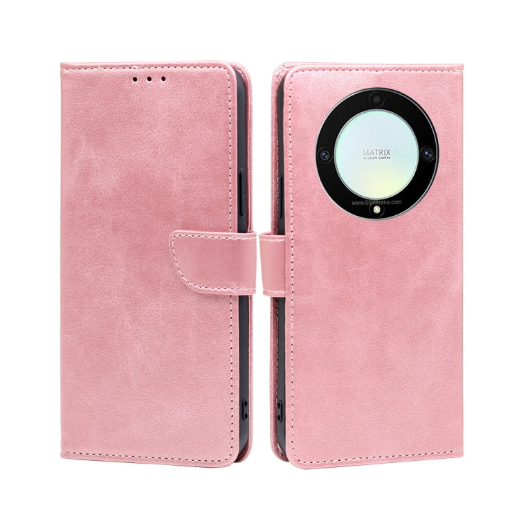 For Honor X9a 5G Calf Texture Buckle Flip Leather Phone Case