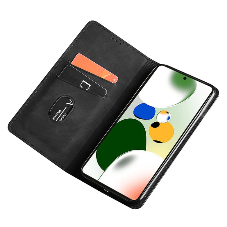 For Motorola Moto E13 4G Skin Feel Magnetic Horizontal Flip Leather Phone Case