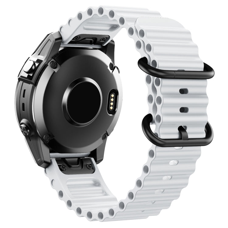 For Garmin Fenix 7 Ocean Style Quick Release Silicone Watch Band