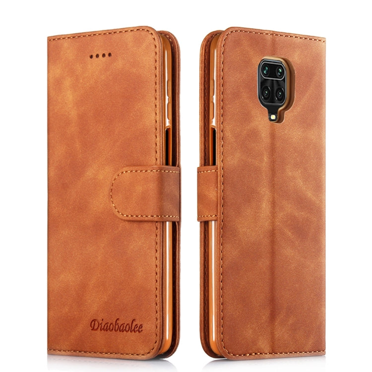For Xiaomi Redmi Note 9S / 9 Pro / 9 Pro Max Diaobaolee Pure Fresh Texture Horizontal Flip Leather Case with Holder & Card Slot & Wallet & Photo Frame