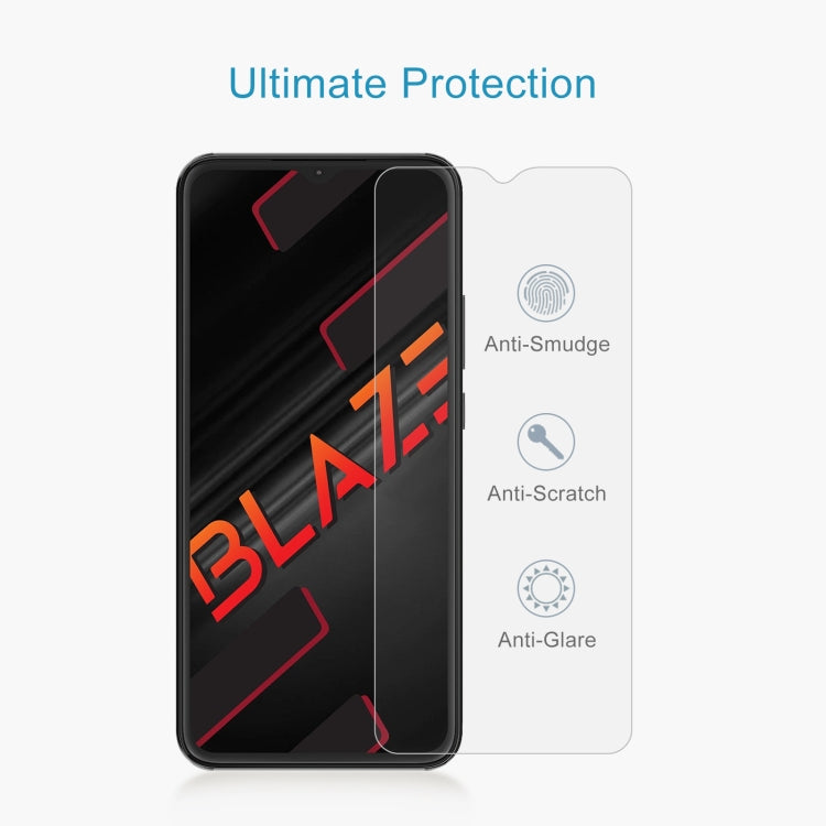 For Lava Blaze 10pcs 0.26mm 9H 2.5D Tempered Glass Film