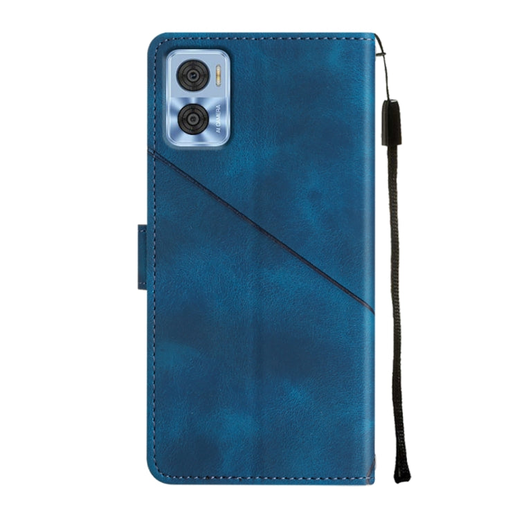 For Motorola Moto E22i 4G / E22 4G Skin-feel Embossed Leather Phone Case