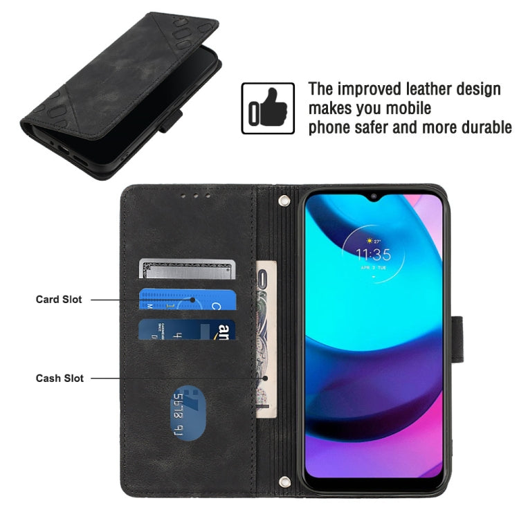 For Motorola Moto E30 / E40 / E20 Skin-feel Embossed Leather Phone Case