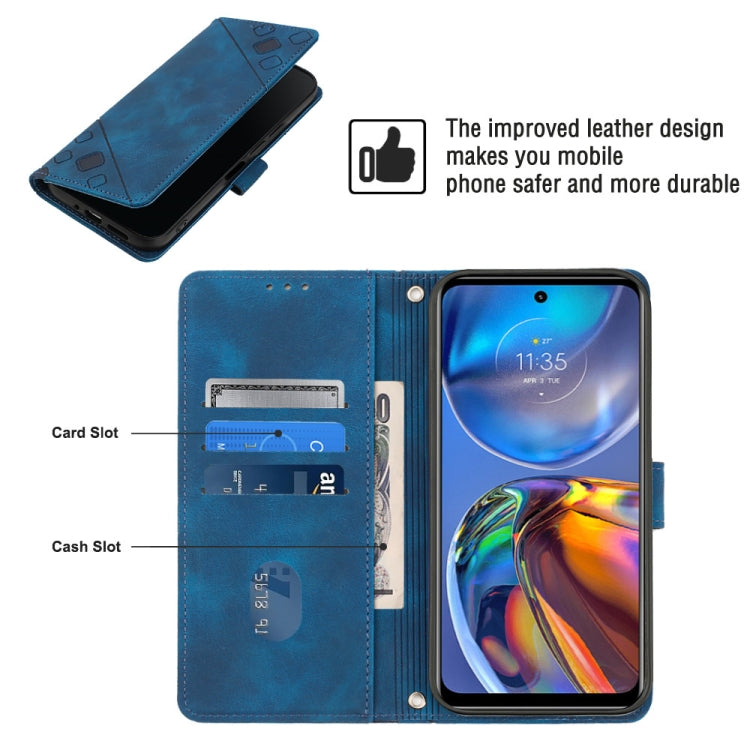 For Motorola Moto E32 4G / E32S Skin-feel Embossed Leather Phone Case