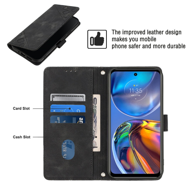 For Motorola Moto E32 4G / E32S Skin-feel Embossed Leather Phone Case